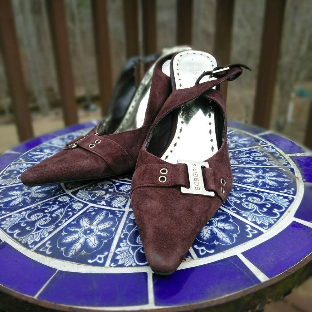BCB Girls Suede Strap Heel